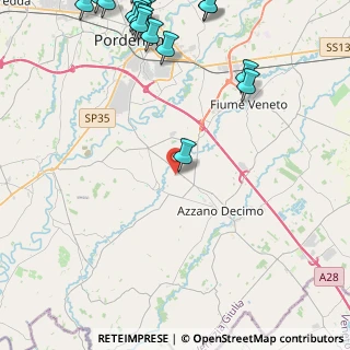 Mappa Via Enrico Fermi, 33082 Azzano Decimo PN, Italia (6.90947)