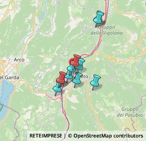 Mappa Via Baroni di Cavalcabò, 38068 Rovereto TN, Italia (4.74909)