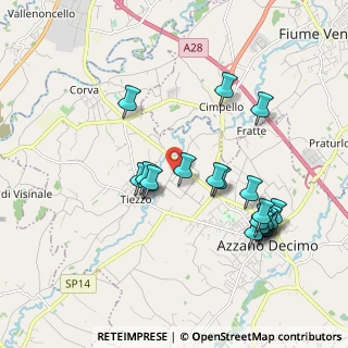 Mappa Via E. Fermi, 33082 Azzano Decimo PN, Italia (1.921)