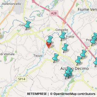 Mappa Via E. Fermi, 33082 Azzano Decimo PN, Italia (2.62615)