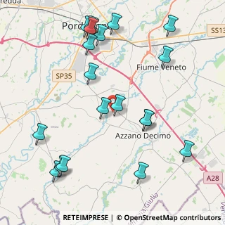 Mappa Via E. Fermi, 33082 Azzano Decimo PN, Italia (4.92158)