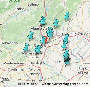 Mappa Via Longhena, 31020 San Vendemiano TV, Italia (13.4845)