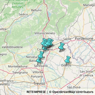 Mappa Via Longhena, 31020 San Vendemiano TV, Italia (7.04455)