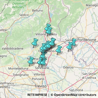 Mappa Via Longhena, 31020 San Vendemiano TV, Italia (8.66588)