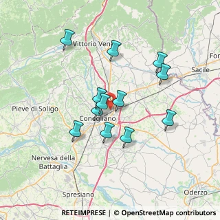 Mappa Via Longhena, 31020 San Vendemiano TV, Italia (6.10083)
