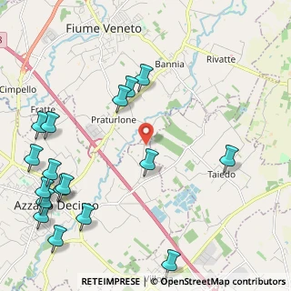Mappa Via Cesena Rivatte, 33082 Azzano decimo PN, Italia (2.87882)