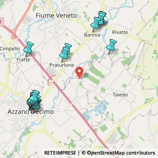 Mappa Via Cesena Rivatte, 33082 Azzano decimo PN, Italia (2.8015)