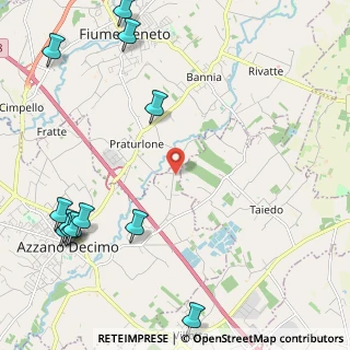 Mappa Via Cesena Rivatte, 33082 Azzano decimo PN, Italia (3.10167)
