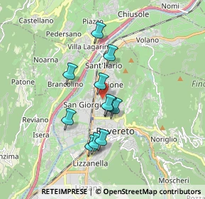 Mappa Via Sabbioni, 38068 Rovereto TN, Italia (1.39091)