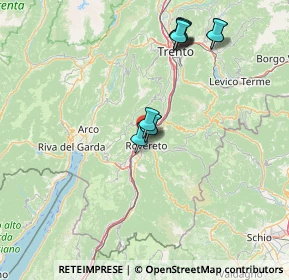 Mappa Via Sabbioni, 38068 Rovereto TN, Italia (13.93545)