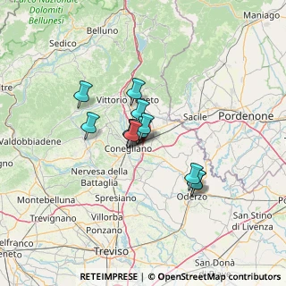 Mappa Via Visnadello, 31020 San Vendemiano TV, Italia (8.60385)