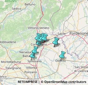 Mappa Via Visnadello, 31020 San Vendemiano TV, Italia (7.44909)