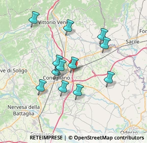 Mappa Via Visnadello, 31020 San Vendemiano TV, Italia (6.3475)