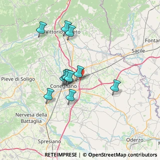 Mappa Via Visnadello, 31020 San Vendemiano TV, Italia (6.24727)