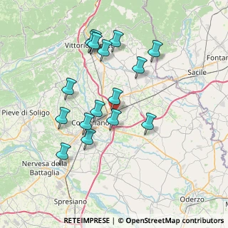 Mappa Via Visnadello, 31020 San Vendemiano TV, Italia (7.12063)