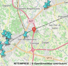 Mappa Via Visnadello, 31020 San Vendemiano TV, Italia (3.39909)