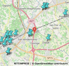 Mappa Via Visnadello, 31020 San Vendemiano TV, Italia (2.89412)