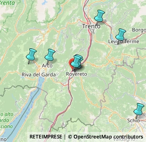 Mappa Via Europa, 38068 Rovereto TN, Italia (29.151)