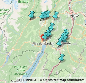 Mappa Via delle Ginestre, 38066 Riva del Garda TN, Italia (12.13778)
