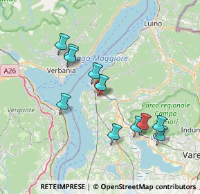 Mappa Via Famiglia Revelli, 21014 Laveno-Mombello VA, Italia (7.14818)