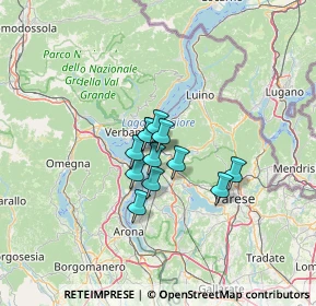 Mappa Via Famiglia Revelli, 21014 Laveno-Mombello VA, Italia (7.51833)