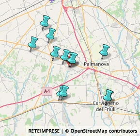 Mappa Via Alcide De Gasperi, 33050 Gonars UD, Italia (6.47333)