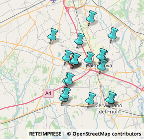 Mappa Via Alcide De Gasperi, 33050 Gonars UD, Italia (5.8205)