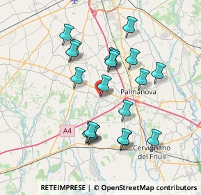 Mappa Via Alcide De Gasperi, 33050 Gonars UD, Italia (6.7305)