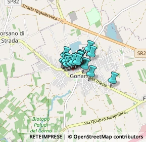 Mappa Via Alcide De Gasperi, 33050 Gonars UD, Italia (0.278)