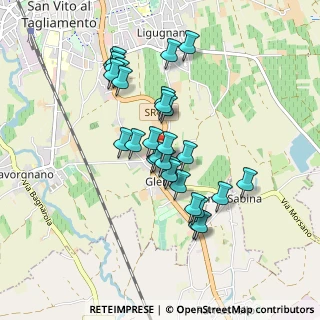 Mappa Via della Roggia, 33078 San Vito al Tagliamento PN, Italia (0.75357)