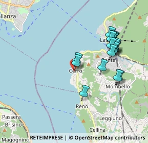 Mappa Lungolago Perabò, 21014 Laveno-Mombello VA, Italia (1.9175)