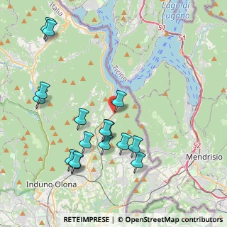 Mappa Via Molino di Mezzo, 21050 Porto Ceresio VA, Italia (4.3375)
