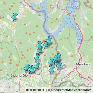 Mappa Via Molino di Mezzo, 21050 Porto Ceresio VA, Italia (4.08765)