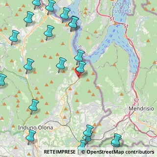 Mappa Via Molino di Mezzo, 21050 Porto Ceresio VA, Italia (6.3885)
