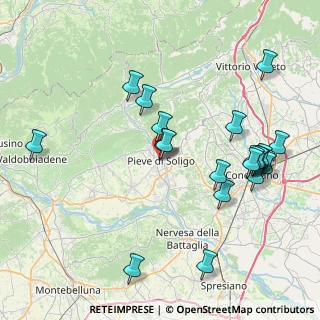 Mappa ​Via Zanzotto, 31053 Pieve di Soligo TV, Italia (8.7075)