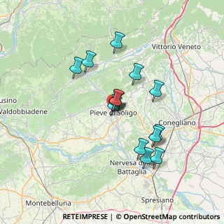 Mappa Via Zanzotto, 31053 Pieve di Soligo TV, Italia (5.83714)