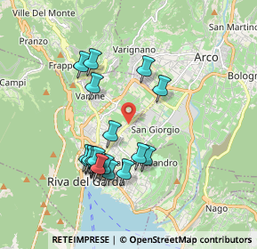 Mappa Via Monte D'Oro, 38066 Riva del Garda TN, Italia (1.744)