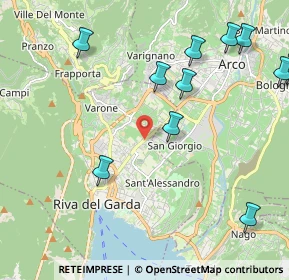 Mappa Via Monte D'Oro, 38066 Riva del Garda TN, Italia (2.56)