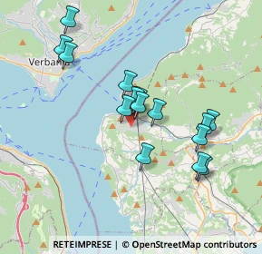 Mappa Via Silvio Pellico, 21014 Laveno-Mombello VA, Italia (3.21333)