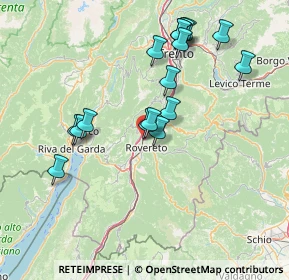 Mappa Via Wolfgang Amadeus Mozart, 38068 Rovereto TN, Italia (14.51059)