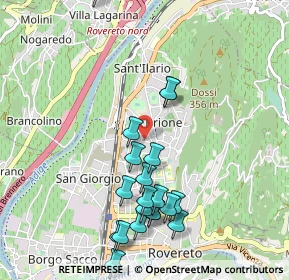 Mappa Via Wolfgang Amadeus Mozart, 38068 Rovereto TN, Italia (1.066)