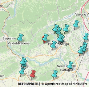Mappa Via Rui Stort, 31010 Farra di Soligo TV, Italia (9.2665)