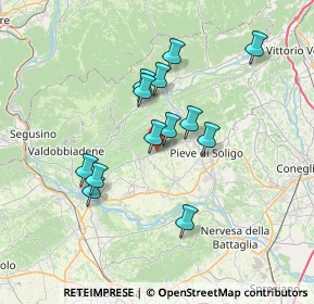 Mappa Via Rui Stort, 31010 Farra di Soligo TV, Italia (5.99154)