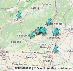Mappa Via Rui Stort, 31010 Farra di Soligo TV, Italia (9.38909)