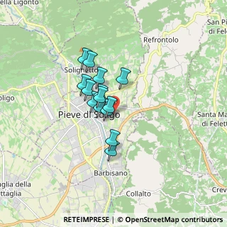 Mappa Via Cal Monda, 31053 Pieve di Soligo TV, Italia (1.09643)