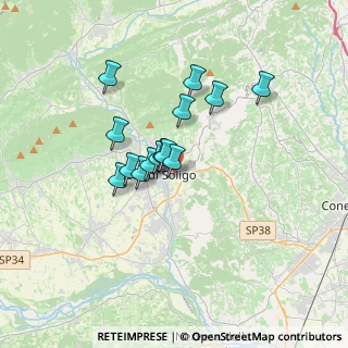 Mappa Via Cal Monda, 31053 Pieve di Soligo TV, Italia (2.49071)