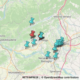 Mappa Via Giuseppe Vaccari, 31053 Pieve di Soligo TV, Italia (5.7)