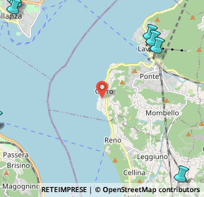 Mappa Via Gerolamo Pirinoli, 21014 Laveno-Mombello VA, Italia (4.3495)