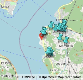 Mappa Via Gerolamo Pirinoli, 21014 Laveno-Mombello VA, Italia (1.4845)