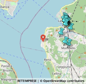 Mappa Via Gerolamo Pirinoli, 21014 Laveno-Mombello VA, Italia (2.348)